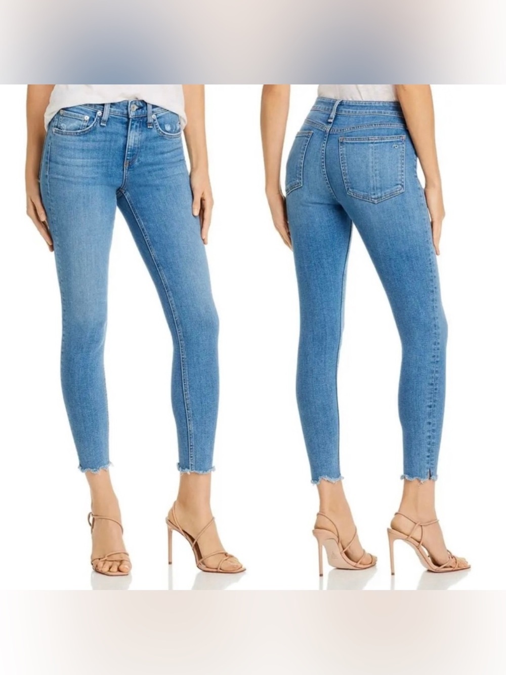 Rag & Bone Cate Mid Rise Ankle Skinny Blue Denim Jeans Women’s Size 26